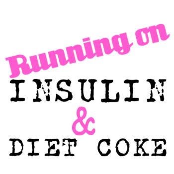 Insulin & Diet Coke Womens Icon Tee Design
