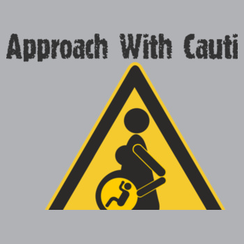 Approach w Caution Womens Racerback Singlet Design