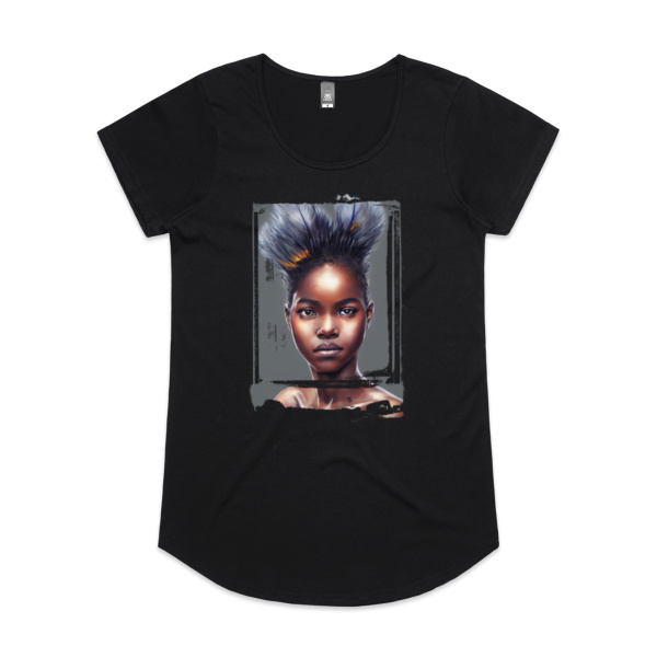 African Portrait Womens Mali Tee Thumbnail